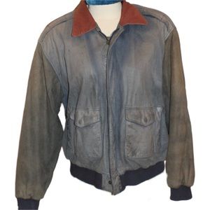 *RARE* Vintage 70’s Leather Bomber Jacket